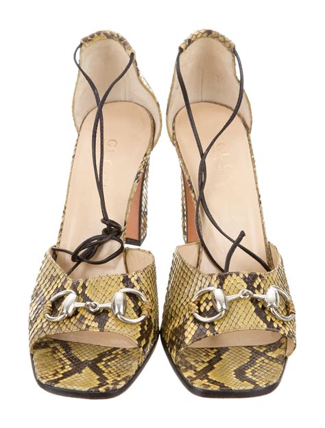 gucci sandal sale|gucci snakeskin sandals.